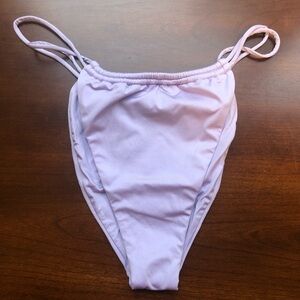 NWT Monica Hansen Double Strap Money Maker 2 Bikini Bottom in Purple Lavender